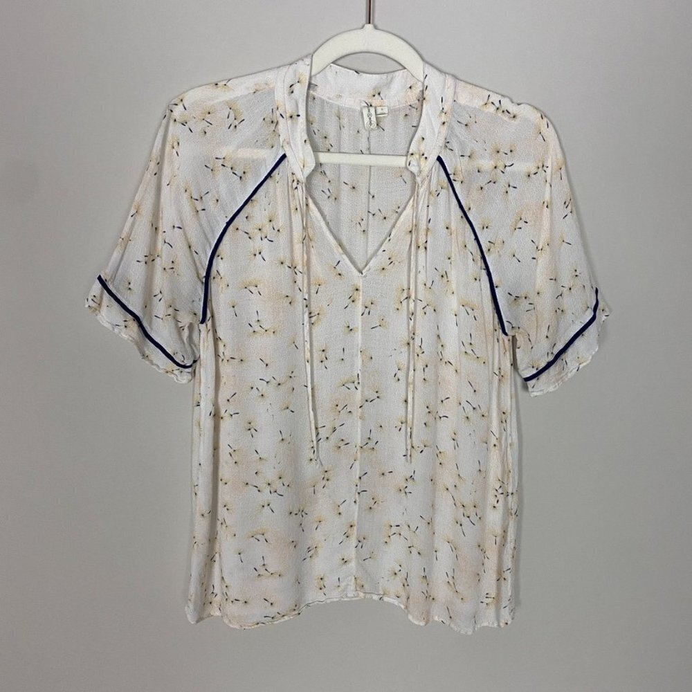 Treasure & Bond‎ Floral Peasant Top Shirt Blouse Womens Small